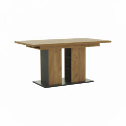 TEMPO KONDELA Étkezőasztal, tölgy craft arany/grafit szürke, 155-204x86 cm, FIDEL - smartbutor