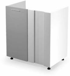 Halmar Vento dkn-100/82 sarok mosogató szekrény magasfényű szürke - smartbutor