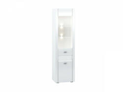 Wipmeble Arko 03 vitrin fehér/fehér fényes - smartbutor