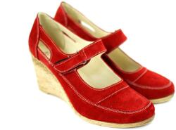 Rovi Design Oferta marimea 40 - Pantofi dama, din piele naturala intoarsa, foarte comozi - LP9154RVEL