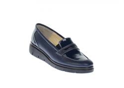 Rovi Design Oferta marimea 35, 39, 40 - Pantofi dama, casual, din piele naturala, bleumarin, foarte comozi - LP105BLBOXLAC