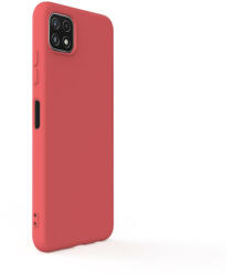 Lemontti Husa Lemontti Husa Silicon Soft Slim Samsung Galaxy A22 5G Santa Red (material mat si fin, captusit cu microfibra) (LEMHSSA225GSR) - vexio