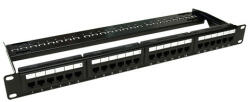 ASYTECH Networking Patch Panel 1U, UTP cat6A, 24 porturi RJ45 - ASYTECH Networking ASY-PP-UTP6A-24 (ASY-PP-UTP6A-24) - wifistore