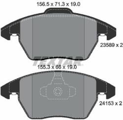 TEXTAR set placute frana, frana disc TEXTAR 2358901 (2358901)