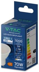 V-TAC GU10 CREE LED spot égő 10W természetes fehér 100° - SKU 218796 (218796)