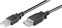 Spacer Cablu USB Spacer prelungitor, 3m, (AM/AF), Black (SPC-USB-AMAF-10)
