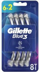 Gillette Set aparate de ras de unică folosință, 6+2 bucăți - Gillette Blue3 Comfort Football 8 buc