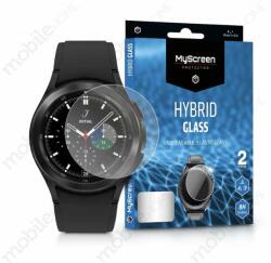 MyScreen Protector Samsung Galaxy Watch4 (40 mm) rugalmas üveg képernyővédő fólia MyScreen Protector Hybrid Glass 2 db/csomag átlátszó