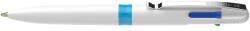 Schneider Pix SCHNEIDER Take 4, corp alb/bleu, clema metalica - 4 culori (S-138049) - birotica-asp