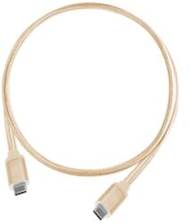 SilverStone Cablu USB Type-C reversibil Silverstone CPU06, USB 3.1 Gen 2, 10 Gbit/s, 1m, Gold, SST-CPU06G-1000