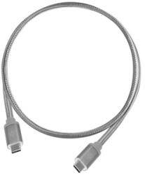 SilverStone Cablu USB Type-C reversibil Silverstone CPU06, USB 3.1 Gen 2, 10 Gbit/s, 1m, Charcoal, SST-CPU06C-1000
