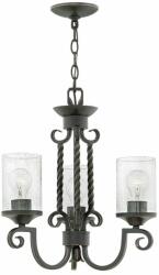 Hinkley Lustra rustica Casa, finisaj negru antichizat, H: 212, 5 cm, 3 x E27, HK-CASA3 (HK-CASA3)