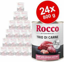 Rocco 24x800g Rocco Classic Trio di Carne nedves kutyatáp- Marha, bárány & szárnyas