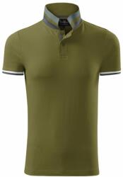 MALFINI Férfi galléros póló Collar Up - Avocado green | XL (256A316)