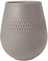 Villeroy and Boch V&B Manufacture Collier Taupe Carre váza 14cm (10-1687-5514)