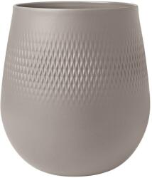Villeroy and Boch V&B Manufacture Collier Taupe Carré váza 22, 5cm (10-1687-5512)