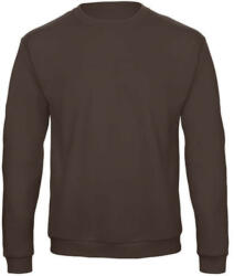 B&C Collection Férfi Felső hosszú ujjú B&C Crewneck Sweatshirt Unisex - WUI23 - XL, Barna