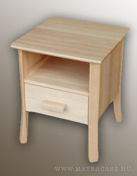 Quality Beds Lima éjjeliszekrény bükk felül polcos-fiókos