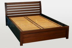 Quality Beds Lisszabon ágyneműtartós bükk ágy 200x200 - matracasz