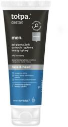 Tolpa Spumă 2in1: pentru curățarea și bărbierirea feței și a capului - Tolpa Dermo Men Face & Head Gel 2in1 Foam 100 ml