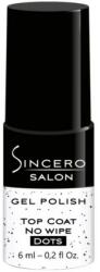Sincero Salon Top coat pentru oja semipermanentă - Sincero Salon Gel Polish Top Coat No Wipe Dots 6 ml