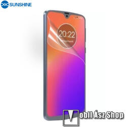 SUNSHINE Hydrogel TPU képernyővédő fólia - Ultra Clear, ÖNREGENERÁLÓ! - 1db, a teljes képernyőt védi - MOTOROLA Moto G7 / Moto G7 Plus