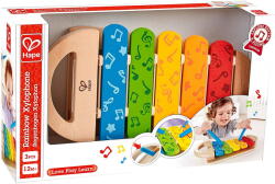 Hape Xilofon de jucarie pentru copii, din lemn, Hape (HapeE0606) Instrument muzical de jucarie