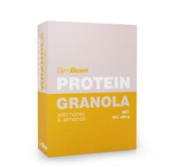GymBeam Granola proteică cu miere și migdale 300 g