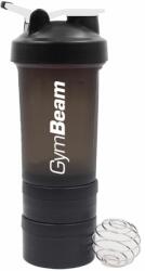 GymBeam Shaker compartimentat Blend Bottle Black White 600 ml -