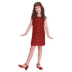 Amscan Costum pentru copii - Charleston roșu Mărimea - Copii: 8 - 10 ani Costum bal mascat copii