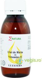 ENATURA Ulei de Ricin cu Vitamina E pentru Regenerarea Parului si Unghiilor (Uz Extern) 100ml
