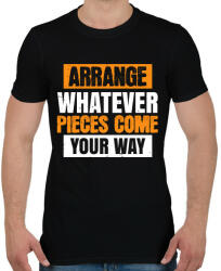 printfashion Arrange whatever - Férfi póló - Fekete (5327166)