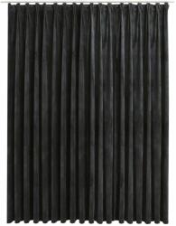  Draperie opacă cu cârlige, antracit, 290 x 245 cm, catifea (134503)