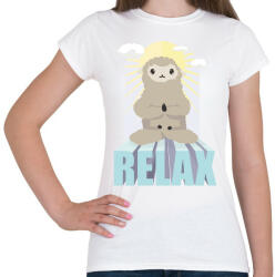printfashion Relax Alpaca - Női póló - Fehér (5330978)