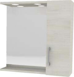 Savini Rubino Tükör Oldalszekrénnyel Fehér 58x57x15, 5cm Jobb Led (4195/led)