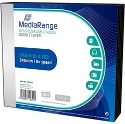 MediaRange DVD+R MediaRange MR465 8x, 8.5GB, 5buc, SlimCase (MR465)