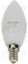 TRACON Tracon LGYS7NW, Gyertya búrájú LED fényforrás SAMSUNG chippel 230V, 50Hz, 7W, 4000K, E14, 560lm, 180°, C37, SAMSUNG chip, (LGYS7NW)
