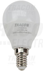 TRACON Tracon LMGS458NW, Gömb burájú LED fényforrás SAMSUNG chippel 230V, 50Hz, 8W, 4000 K, E14, 600lm, 180°, G45, SAMSUNG chip, (LMGS458NW)