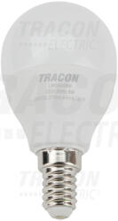TRACON Tracon LMGS458W, Gömb burájú LED fényforrás SAMSUNG chippel 230V, 50Hz, 8W, 3000K, E14, 570lm, 180°, G45, SAMSUNG chip, (LMGS458W)