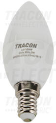 TRACON Tracon LGYS5NW, Gyertya búrájú LED fényforrás SAMSUNG chippel 230V, 50Hz, 5W, 4000K, E14, 400lm, 180°, C37, SAMSUNG chip, (LGYS5NW)