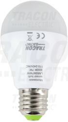 TRACON Tracon LA60M7WW, LED fényforrás beépített mozgásérzékelővel 110-240 V, 50/60 Hz, 7W, 600lm, 2700K, 360°, 60s, 5m,