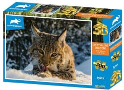 Prime 3D Hiúz 3D hatású puzzle 500 db-os (PRI-10387)