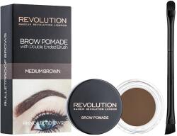 Makeup Revolution Brow Pomade pomadă pentru sprâncene 2, 5 g Medium Brown