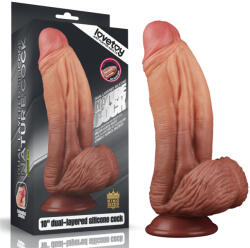 Lovetoy Dual Layered Silicone 10" Nature Cock Dildo
