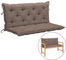 vidaXL Pernă bancă de grădină, gri taupe, 120 cm, material oxford (315012)