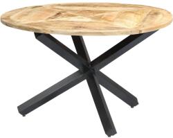 vidaXL Masă de bucătărie, 120 x 76 cm, lemn masiv de mango, rotund (282762)