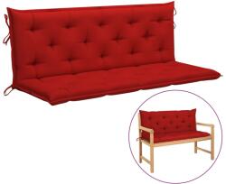 vidaXL Pernă bancă de grădină, roșu, 150 cm, material oxford (315022)
