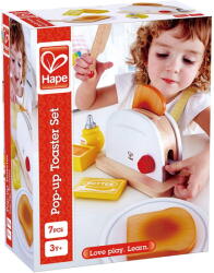 Hape Toaster de jucarie pentru copii, din lemn, Hape (HapeE3148) Bucatarie copii