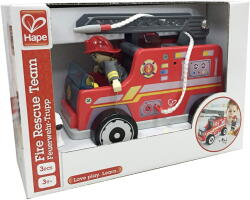 Hape Masina de pompieri din lemn, pentru copii, Hape (HapeE3024)