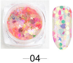  Holo Mix díszítő szív, csillag #11